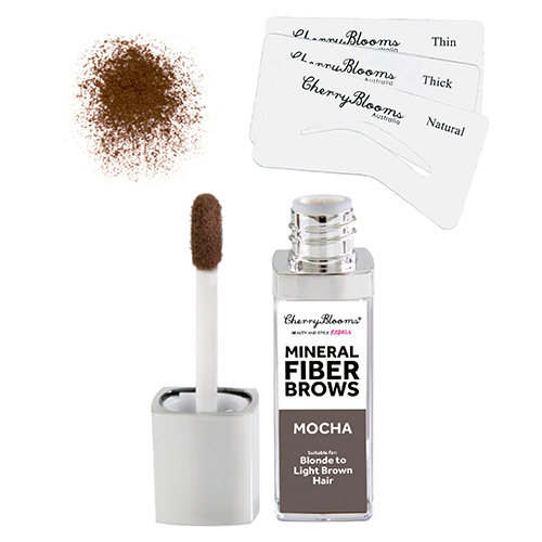Cherry Blooms Instant Fiber Brow Kit-01 Cappuccino Brown on white background