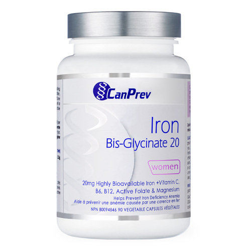 CanPrev Iron Bis-Glycinate 20, 90 capsules