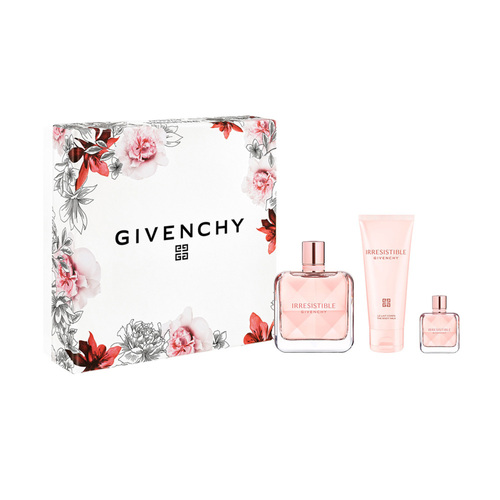 Givenchy Irresistible EDP Gift Set Trio, 1 set Givenchy Irresistible EDP Gift Set Trio on white background