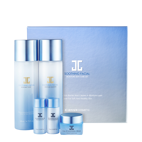 JAYJUN Soothing Facial Moisture Skin Care Set, 1 set JAYJUN Soothing Facial Moisture Skin Care Set on white background