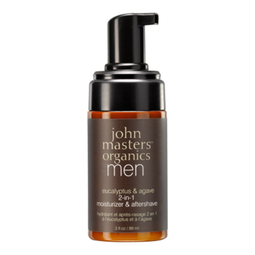 John Masters Organics Eucalyptus and Agave 2-in-1 Moisturizer and Aftershave, 89ml/3 fl oz John Masters Organics Eucalyptus and Agave 2-in-1 Moisturizer and Aftershave on white background