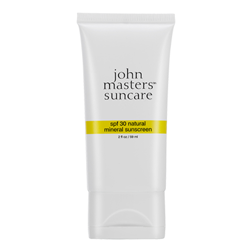 John Masters Organics SPF 30 Natural Mineral Sunscreen, 59ml/2 fl oz John Masters Organics SPF 30 Natural Mineral Sunscreen on white background