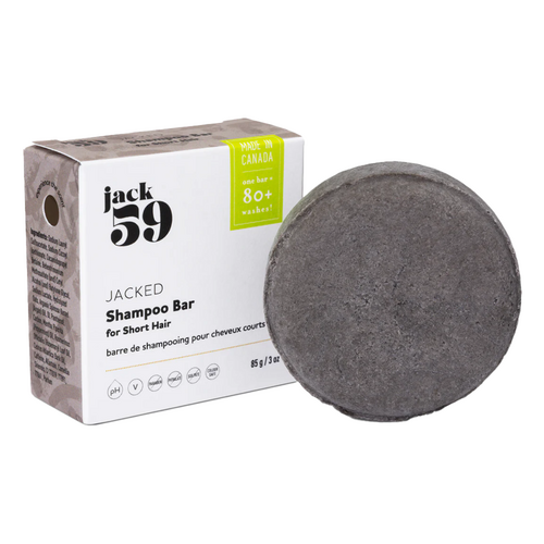 jack 59 Jacked 3 in 1 Shampoo Bar, 85g/3 oz jack 59 Jacked 3 in 1 Shampoo Bar on white background
