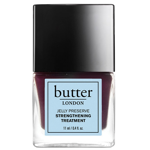 butter LONDON Jelly Perserves - Sheer Strengthening Nail Treatment - Victoria Plum, 11ml/0.4 fl oz butter LONDON Jelly Perserves - Sheer Strengthening Nail Treatment - Victoria Plum on white background