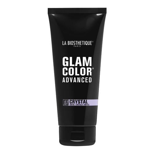 La Biosthetique Glam Color Advanced .21 Espresso, 200ml/6.8 fl oz La Biosthetique Glam Color Hair Mask .02 Caramel on white background