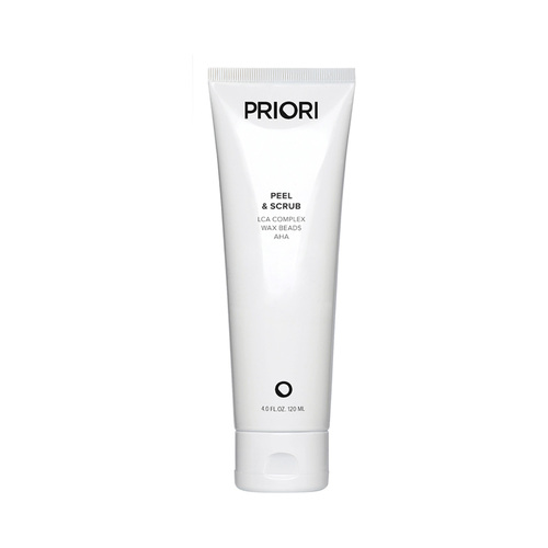 Priori LCA Peel and Scrub, 120ml/4 fl oz Priori LCA Peel and Scrub on white background
