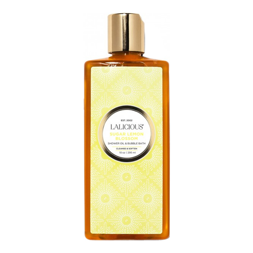 LaLicious Shower Oil And Bubble Bath - Sugar Lemon Blossom, 296ml/10 fl oz
