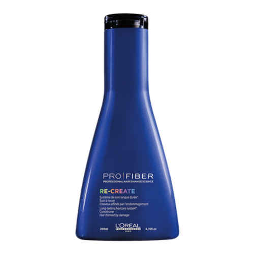 L'oreal Professional Paris Pro Fiber Re-create Conditioner, 200ml/6.8 fl oz Loreal Professional Paris Pro Fiber Re-create Conditioner on white background