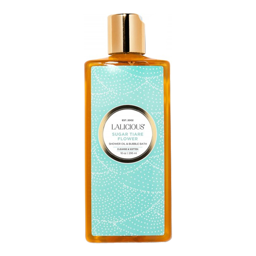 LaLicious Shower Oil And Bubble Bath - Sugar Tiare Flower, 296ml/10 fl oz