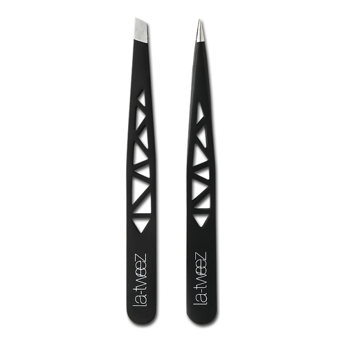 LaTweez Twin Tweezers Set, 2 pieces LaTweez Twin Tweezers Set on white background
