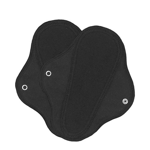 Lunapads Thong Pantyliners - LunaCycle, 2 pieces Lunapads Thong Pantyliners - Black on white background