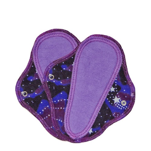 Lunapads Organic Thong Pantyliners - Cocoa Kaleidoscope, 2 pieces Lunapads Organic Thong Pantyliners - Cocoa Kaleidoscope on white background