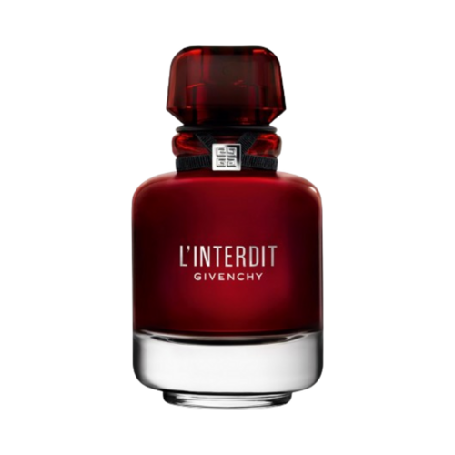 Givenchy LInterdit Rouge EDP on white background