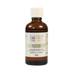 Lavender Oil on white background