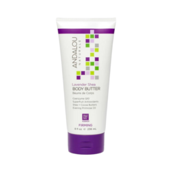 Lavender Shea Firming Body Butter on white background