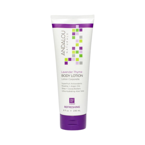Andalou Naturals Lavender Thyme Refreshing Body Lotion on white background