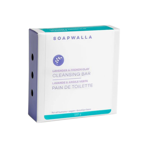 Soapwalla Lavender and French Clay Cleansing Bar, 110g/4 oz