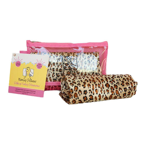 Morning Glamour Leopard Travel Bag Pillowcase, 1 set
