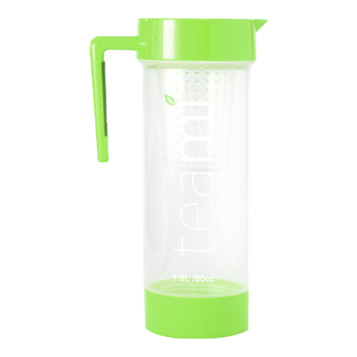 Teami Lifestyle Pitcher - Pink, 1774ml/60 fl oz Teami Lifestyle Pitcher - Green on white background