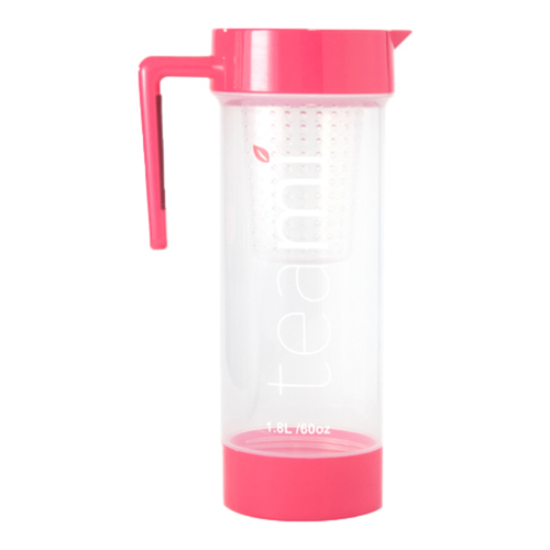 Teami Lifestyle Pitcher - Pink, 1774ml/60 fl oz Teami Lifestyle Pitcher - Green on white background