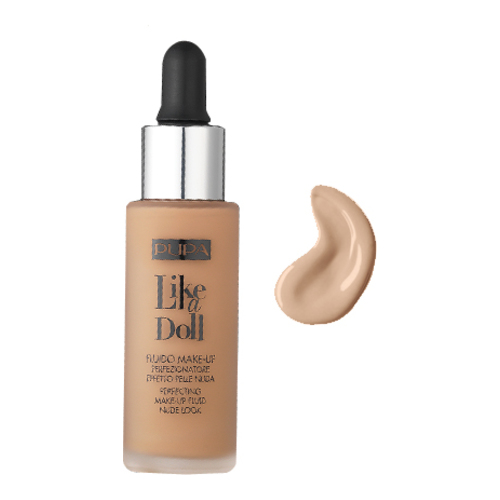 Pupa Like a Doll Foundation - 040 Medium Beige, 30ml/1 fl oz Pupa Like a Doll Foundation - 010 Porcelain on white background
