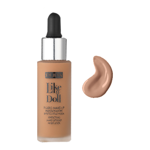 Pupa Like a Doll Foundation - 040 Medium Beige, 30ml/1 fl oz Pupa Like a Doll Foundation - 010 Porcelain on white background