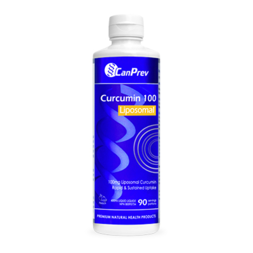 CanPrev Liposomal Curcumin 100 - Peach, 450ml/15.22 fl oz CanPrev Liposomal Curcumin 100 - Peach on white background