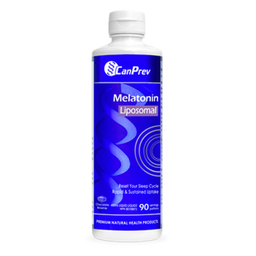 CanPrev Liposomal Melatonin - Chocolate Brownie, 450ml/15.22 fl oz CanPrev Liposomal Melatonin - Chocolate Brownie on white background