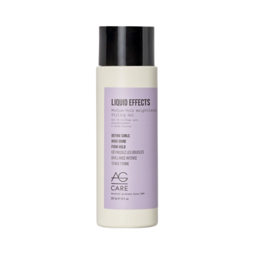 AG Care Liquid Effects Medium-Hold Styling Gel, 237ml/8.01 fl oz AG Care Liquid Effects Medium-Hold Styling Gel on white background