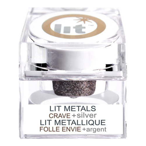 Lit Cosmetics Lit Metals - Crave Silver, 4g/0.1 oz