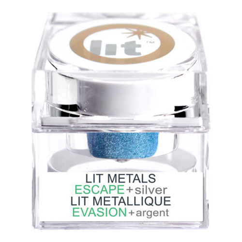 Lit Cosmetics Lit Metals - Luminous + Silver, 4g/0.1 oz Lit Cosmetics Lit Metals - Addicted Gold on white background