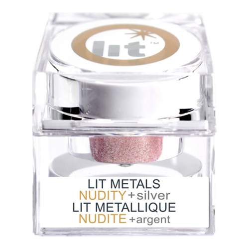 Lit Cosmetics Lit Metals - Nudity + Silver, 4g/0.1 oz