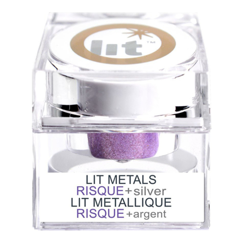 Lit Cosmetics Lit Metals - Luminous + Silver, 4g/0.1 oz Lit Cosmetics Lit Metals - Addicted Gold on white background