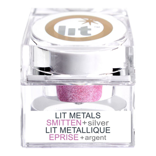 Lit Cosmetics Lit Metals - Luminous + Silver, 4g/0.1 oz Lit Cosmetics Lit Metals - Addicted Gold on white background