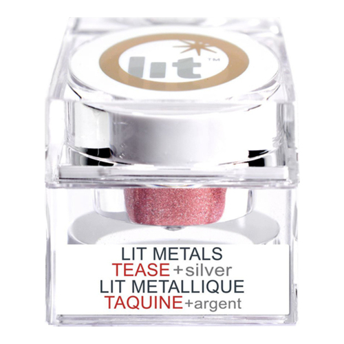 Lit Cosmetics Lit Metals - Tease + Silver, 4g/0.1 oz