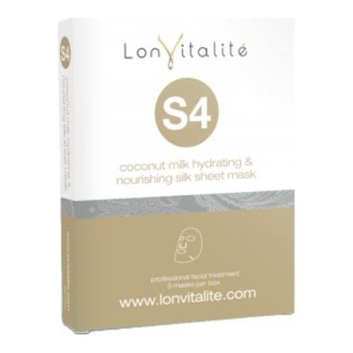 Lonvitalite S4 Coconut Milk Hydrating Face Mask, 5 pieces