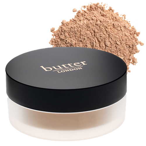 butter LONDON LumiMatte Blurring Finishing And Setting Powder - Tan, 8g/0.3 oz butter LONDON LumiMatte Blurring Finishing And Setting Powder - Medium on white background