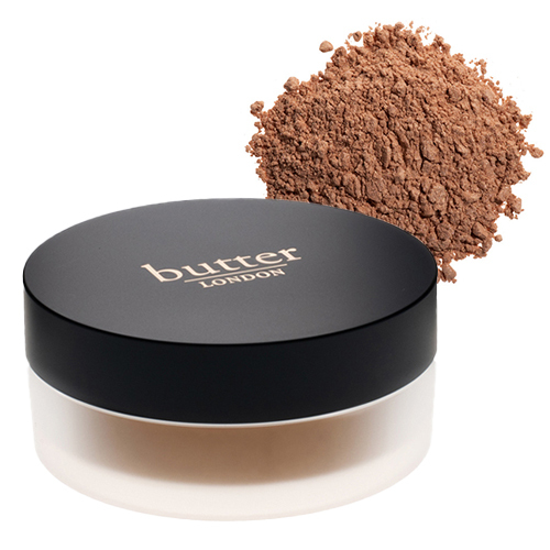 butter LONDON LumiMatte Blurring Finishing And Setting Powder - Tan, 8g/0.3 oz butter LONDON LumiMatte Blurring Finishing And Setting Powder - Medium on white background