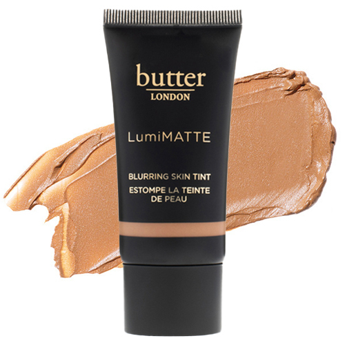 butter LONDON LumiMatte Blurring Skin Tint - Deep, 30ml/1 fl oz butter LONDON LumiMatte Blurring Skin Tint - Deep on white background