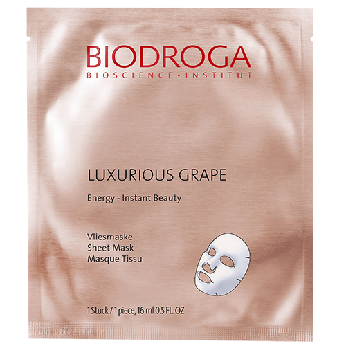 Biodroga Luxurious Grape Sheet Mask, 6 pieces Biodroga Luxurious Grape Sheet Mask on white background