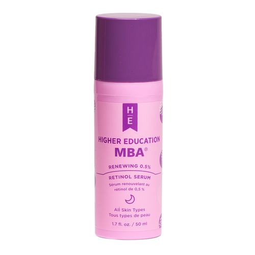 Higher Education MBA Renewing 0.5% Retinol Serum, 50ml/1.69 fl oz Higher Education MBA Renewing 0.5% Retinol Serum on white background