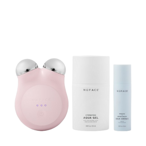 NuFace MINI+ Starter Kit - Sandy Rose, 1 set NuFace MINI+ Starter Kit - Sandy Rose on white background