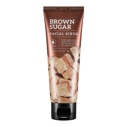 MISSHA Brown Sugar Facial Scrub, 120ml/4.1 fl oz MISSHA Brown Sugar Facial Scrub on white background