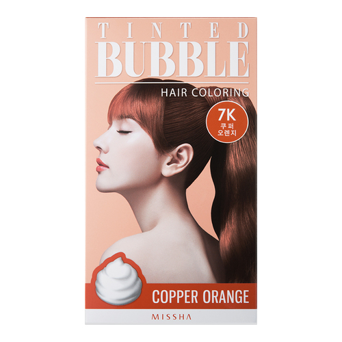 MISSHA Tinted Bubble Hair Coloring - Vanilla Blonde, 1 set MISSHA Tinted Bubble Hair Coloring - Cherry Red on white background