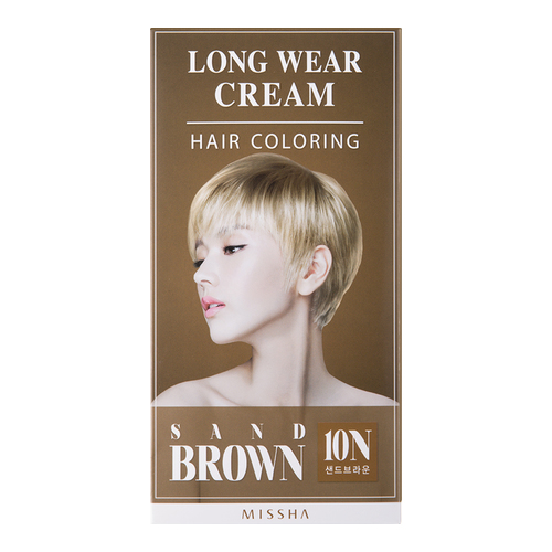 MISSHA Long-Wear Cream Hair Coloring - Orange Brown, 1 set MISSHA Long-Wear Cream Hair Coloring - Black on white background