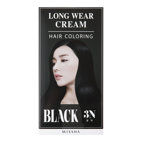 MISSHA Long-Wear Cream Hair Coloring - Orange Brown, 1 set MISSHA Long-Wear Cream Hair Coloring - Black on white background