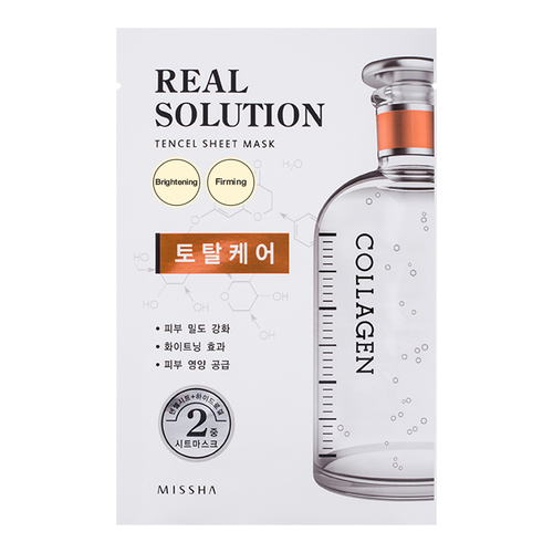 MISSHA Real Solution Tencel Sheet Mask - Brightening on white background