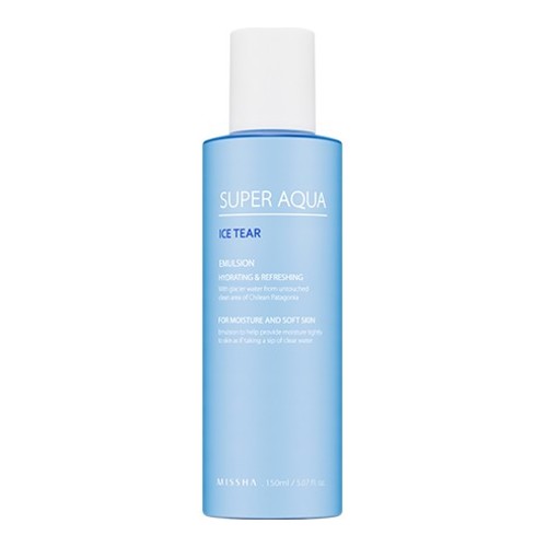 MISSHA Super Aqua Ice Tear Emulsion, 150ml/5.1 fl oz MISSHA Super Aqua Ice Tear Emulsion on white background