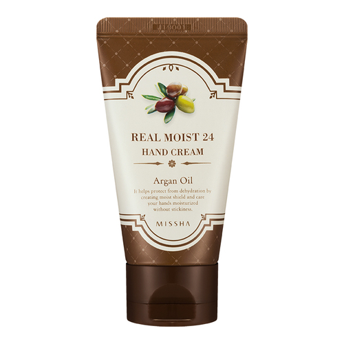 MISSHA Real Moist 24 Hand Cream - Manuka Honey, 70ml/2.4 fl oz MISSHA Real Moist 24 Hand Cream - Argan Oil on white background