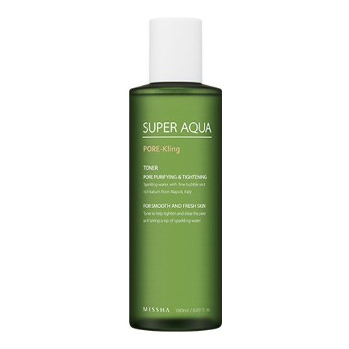 MISSHA Super Aqua Pore-Kling Toner, 180ml/6.1 fl oz MISSHA Super Aqua Pore-Kling Toner on white background